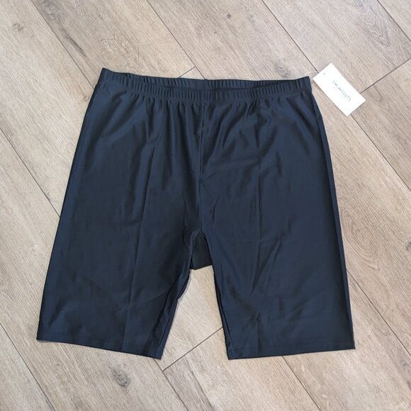 NWT Swimsuits For All Chlorine Resistant High Waist Swim Bike Shorts 22 Black - Picture 2 of 8
